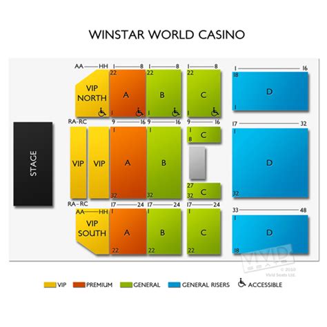 winstar theater seating chart  8:00 PM